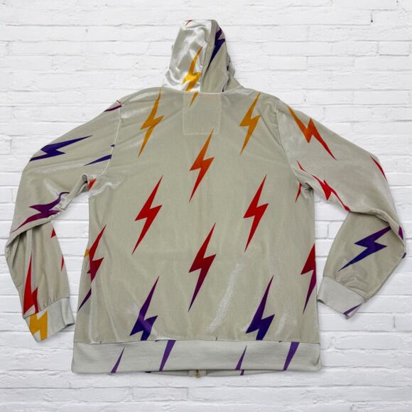 Aviator Nation Hoodie Womens XL Lightning Bolt Full Zip Velvet Jacket USA Velvet - Picture 12 of 12